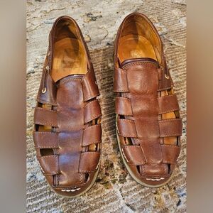 Sperry top sider gold cup, sz 12 sandals,  great condition